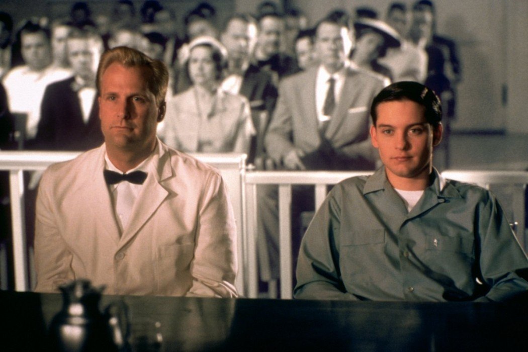 Jeff Daniels and Tobey Maquire in 1998's Pleasantville