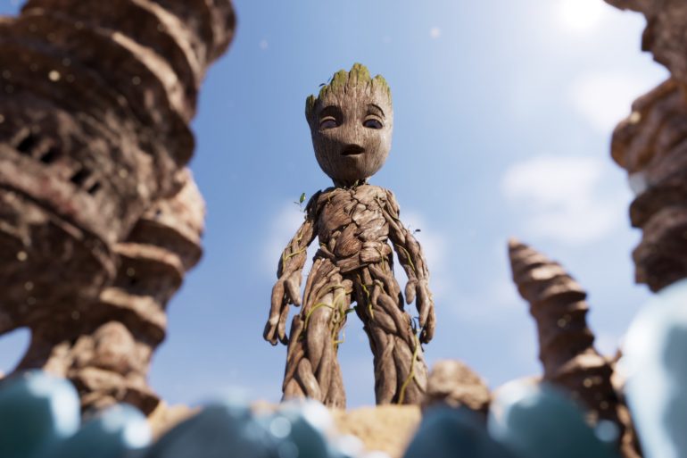 Groot (voiced by Vin Diesel) in Marvel Studios' I AM GROOT exclusively on Disney+. © 2022 MARVEL.